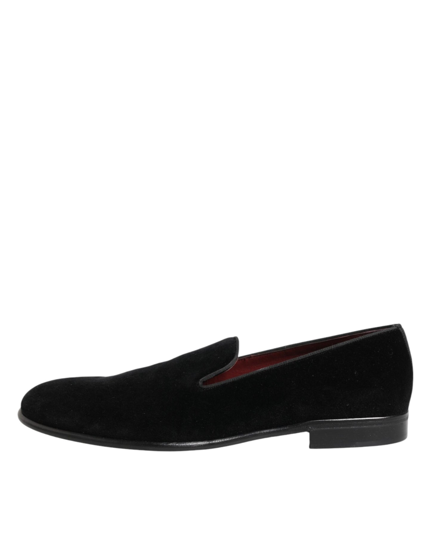Black Leather Suede Slip On Loafer Dress Shoes