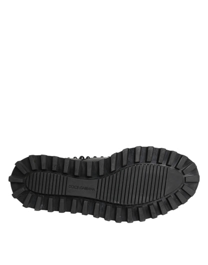 Black Leather Studded Men Formal Derby  Shoes