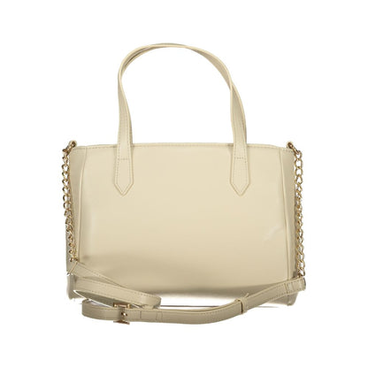 Beige Polyethylene Handbag