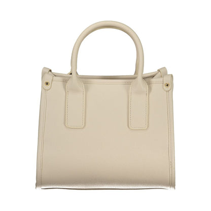 Beige Polyethylene Handbag
