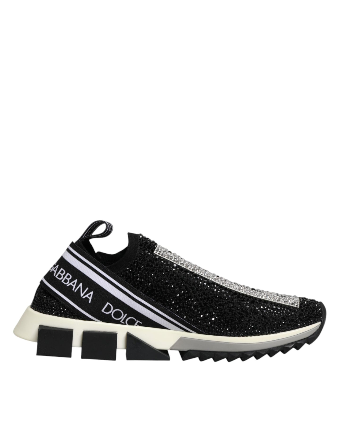 Black Strass Slip On Men Sorrento Sneakers Shoes