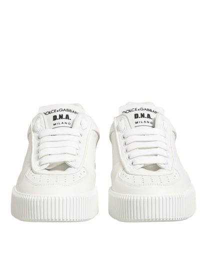 White Leather MIAMI Low Top Sneakers Shoes