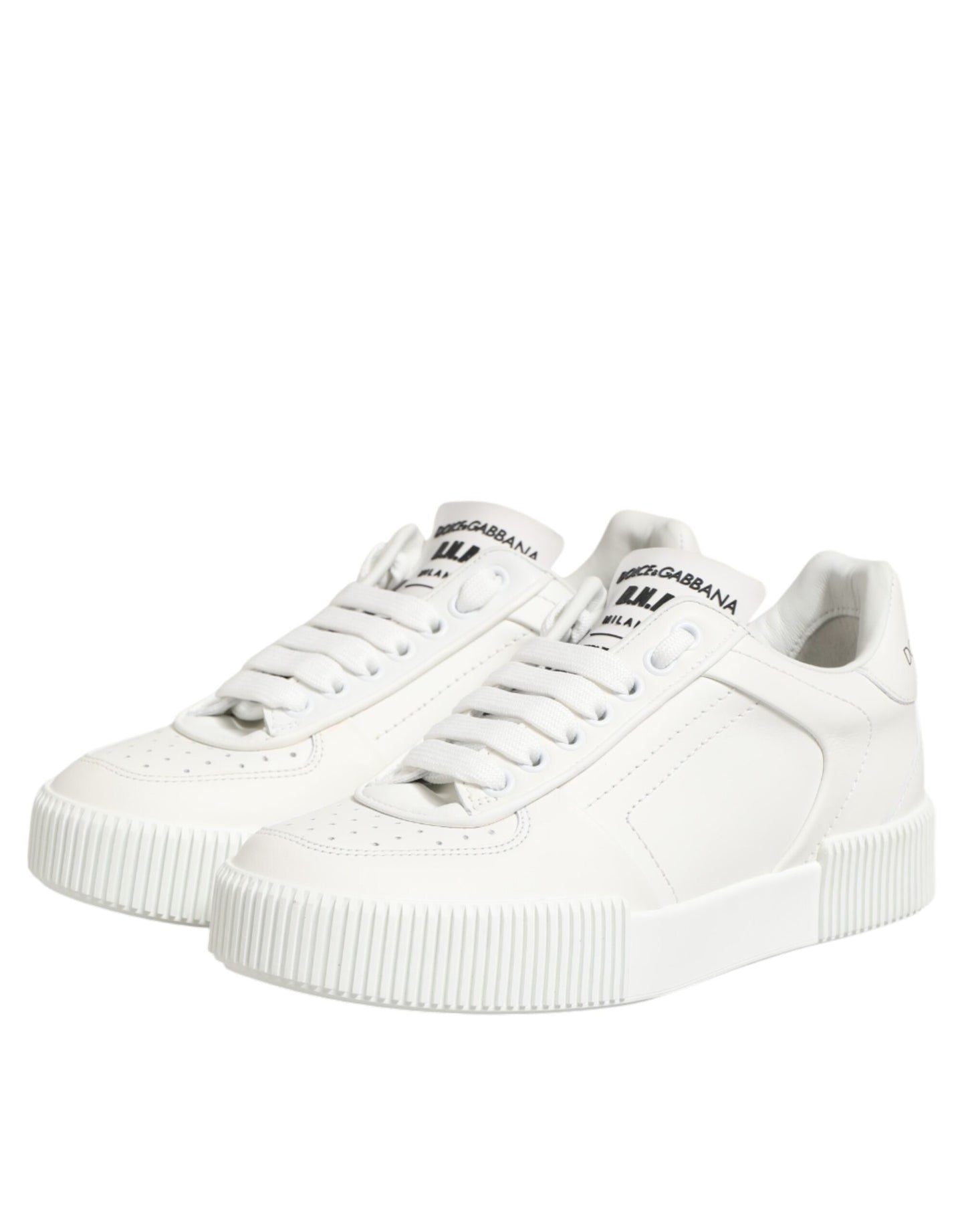 White Leather MIAMI Low Top Sneakers Shoes
