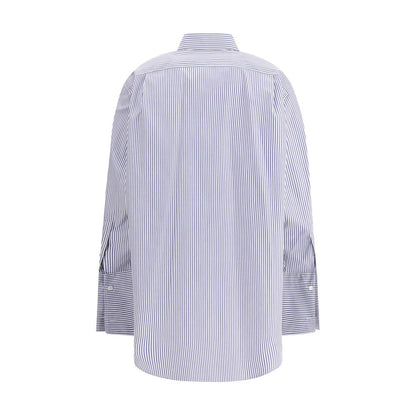 Blue Cotton Dress Shirt