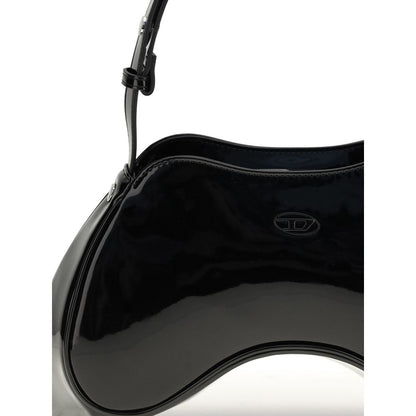 Black Polyethylene Shoulder Bag