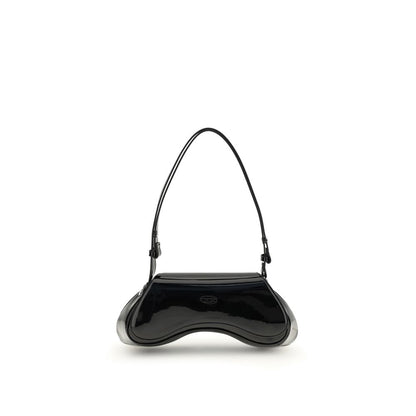Black Polyethylene Shoulder Bag
