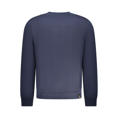 Blue Cotton Men Sweater
