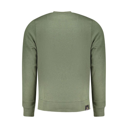Green Cotton Men Sweater