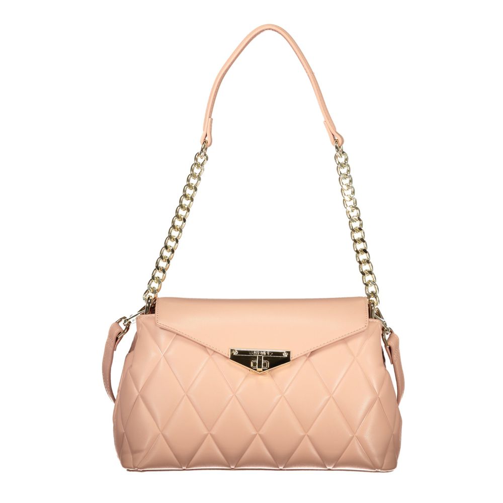 Pink Polyethylene Women Handbag