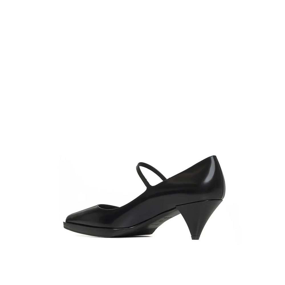 Black Calfskin High Heel Pumps