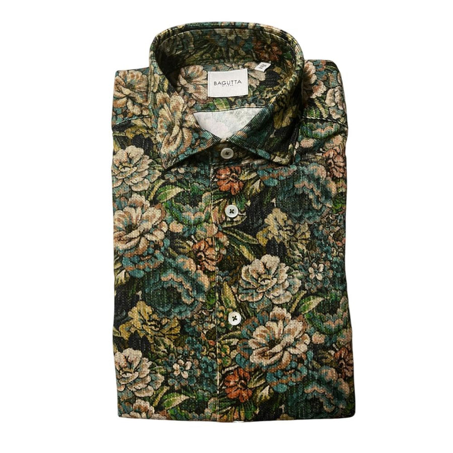 Multicolor Cotton Men Shirt