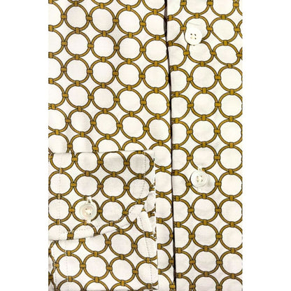 White Viscose Men Shirt