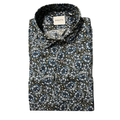 Multicolor Cotton Men Shirt