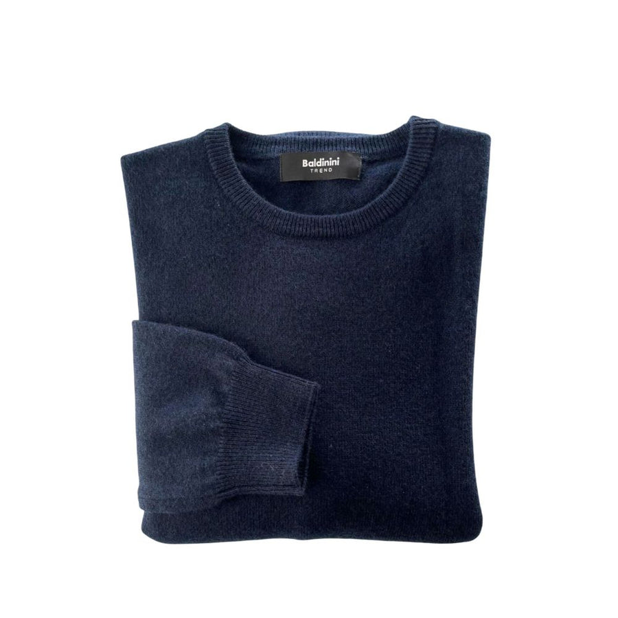 Blue Cashmere Men Sweater