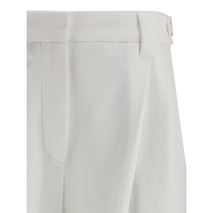 White Cotton Dress Pants