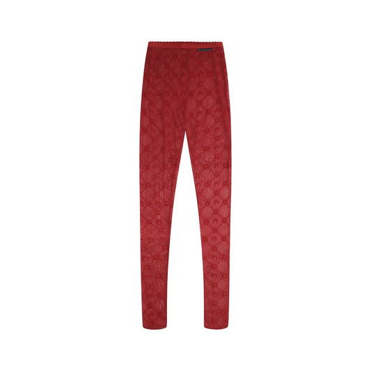 Red Polyamide Socks