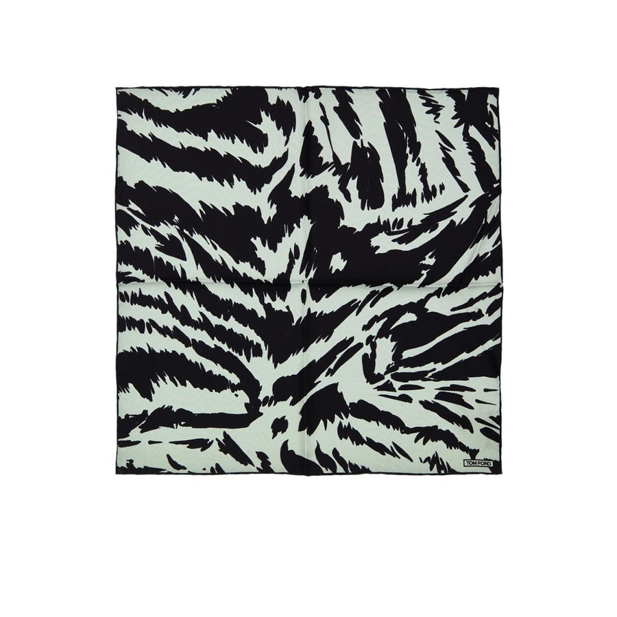 Gray Silk Clutch Bag