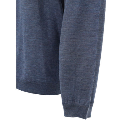 Blue Silk Sweatshirt