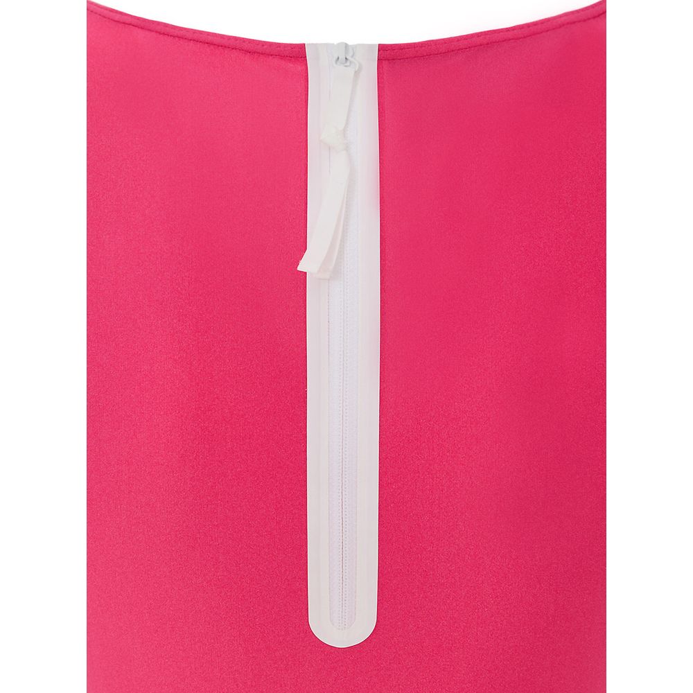 Fuchsia Polyamide Tank Tops