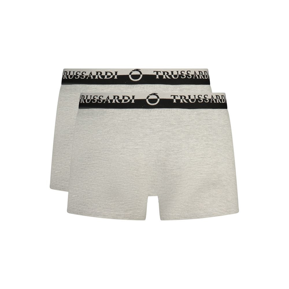 Gray Cotton Men Boxer Short