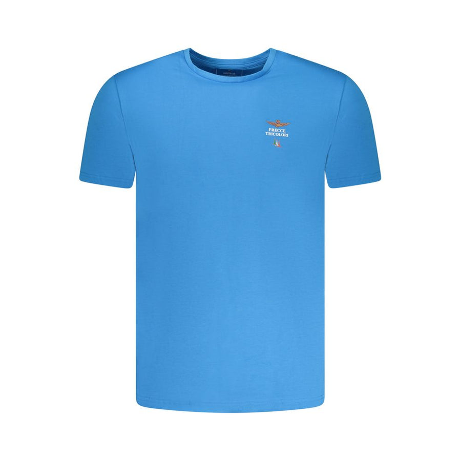 Blue Cotton Men Underwear Shirt