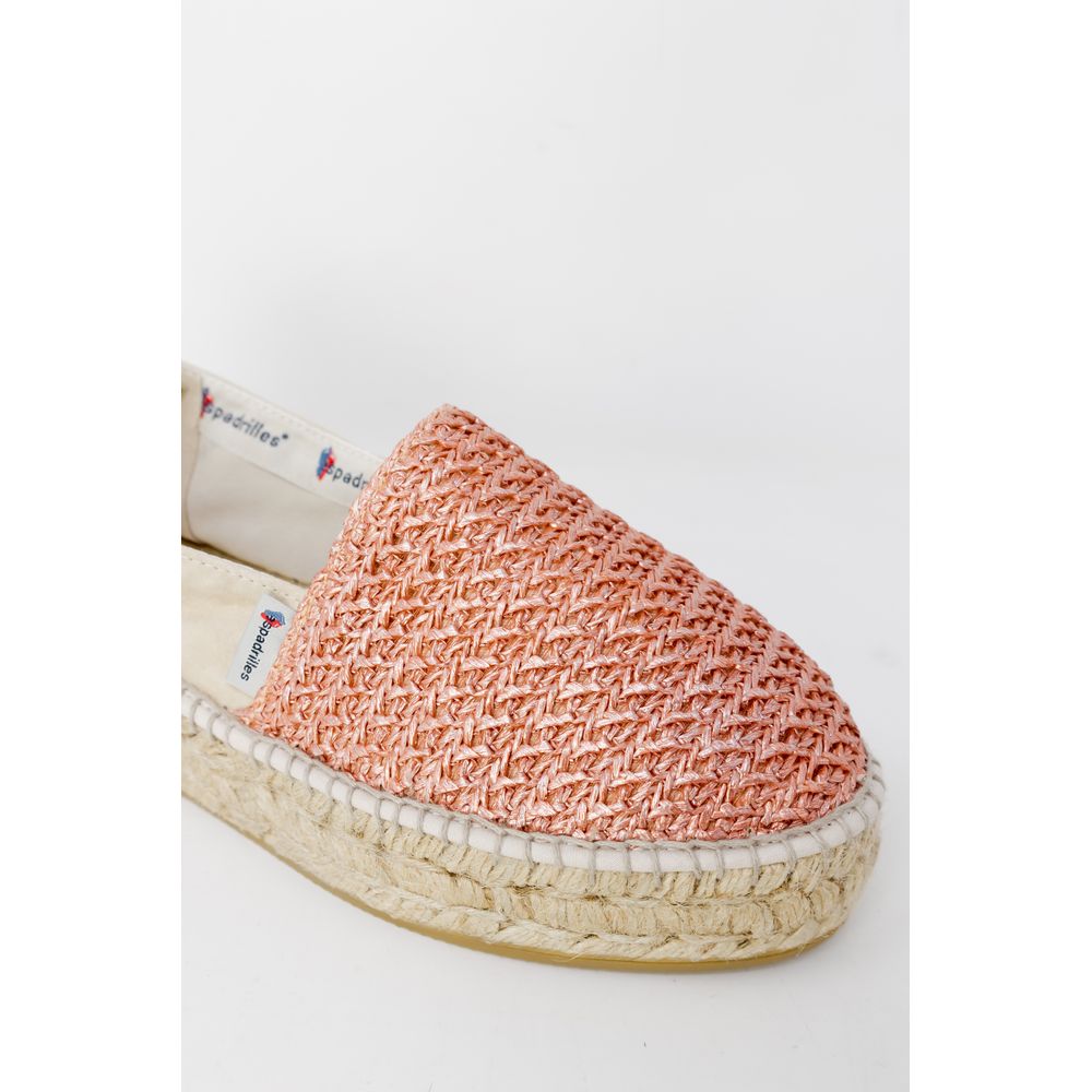 Multicolor Linen Platform Pumps