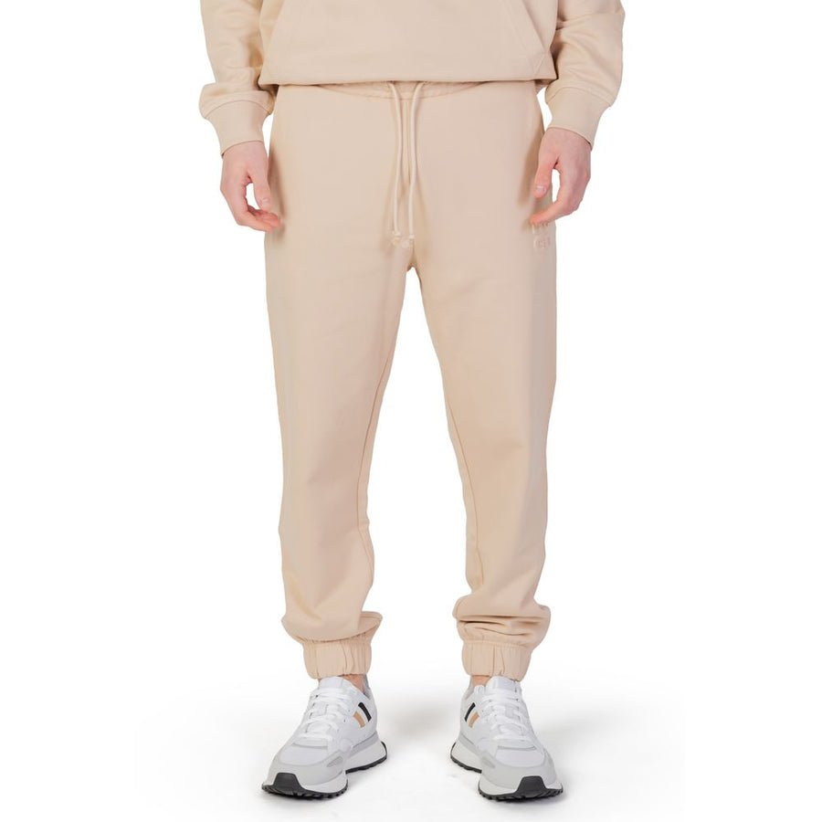 Beige Cotton Joggers (Workout Pants)