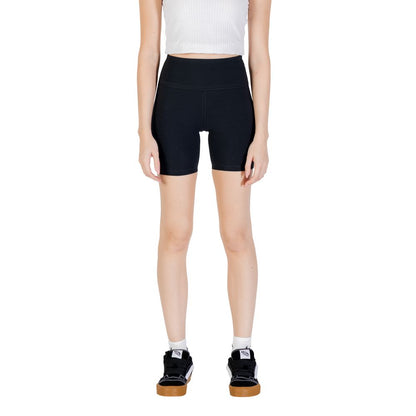 Black Cotton Bermuda Shorts