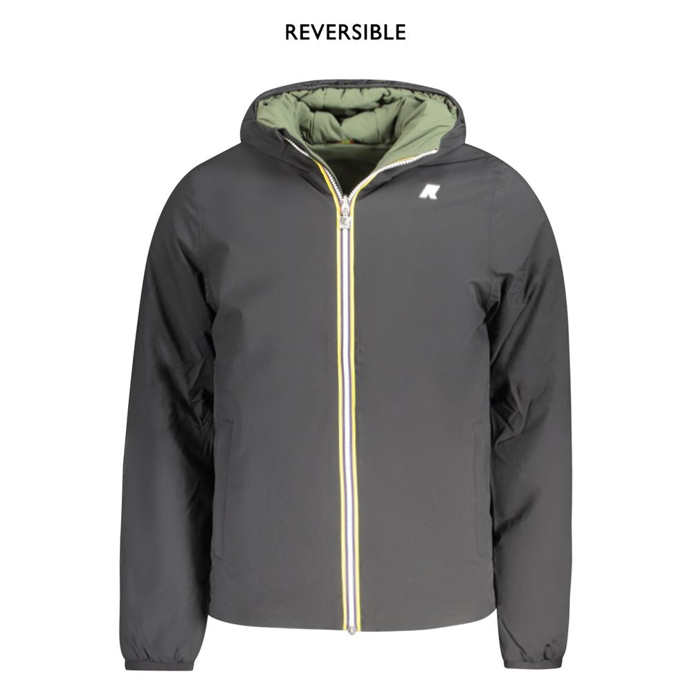 Black Nylon Jackets & Coat