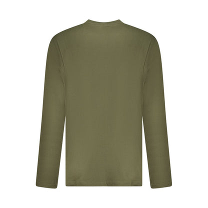 Green Cotton Men T-Shirt