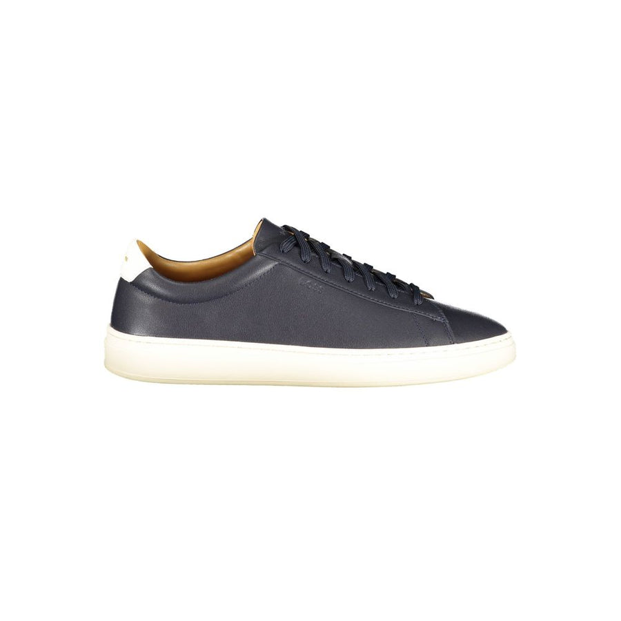 Blue Leather Men Sneaker
