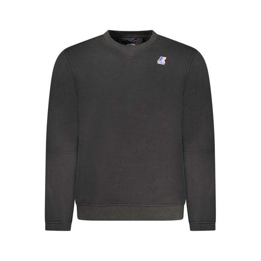 Black Cotton Men Sweater