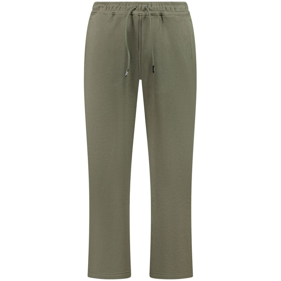 Green Cotton Men Trouser