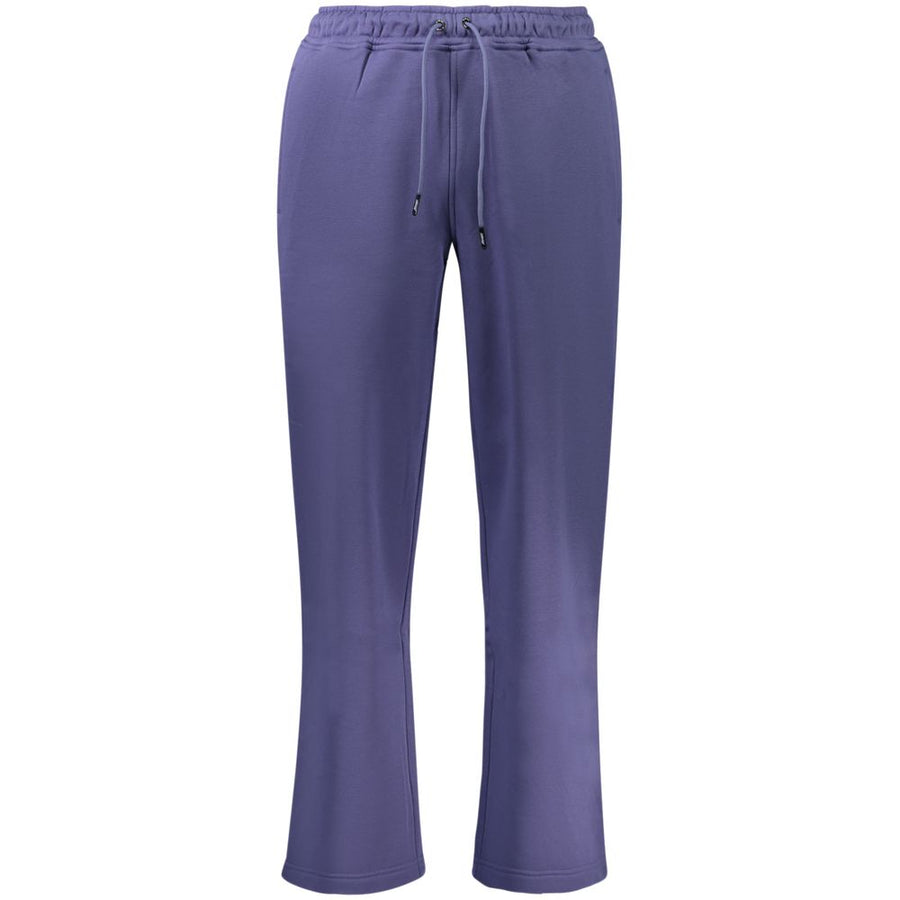 Blue Cotton Men Pant