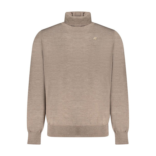 Brown Wool Men Sweater