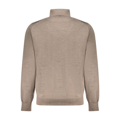 Brown Wool Men Sweater