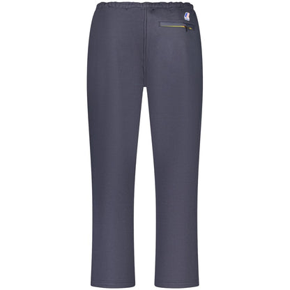 Blue Cotton Men Trouser
