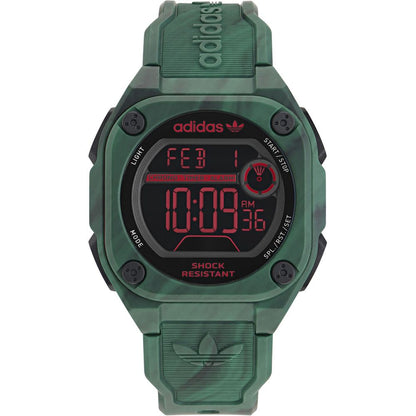 Bicolor Synthetic Digital Watch