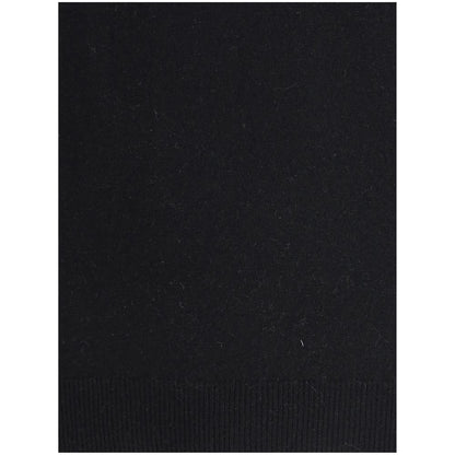 Black Merino Wool Turtleneck