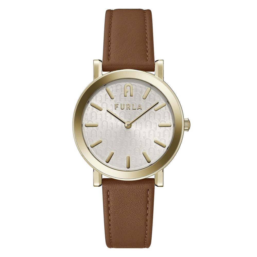 Brown Leather Dress Watch