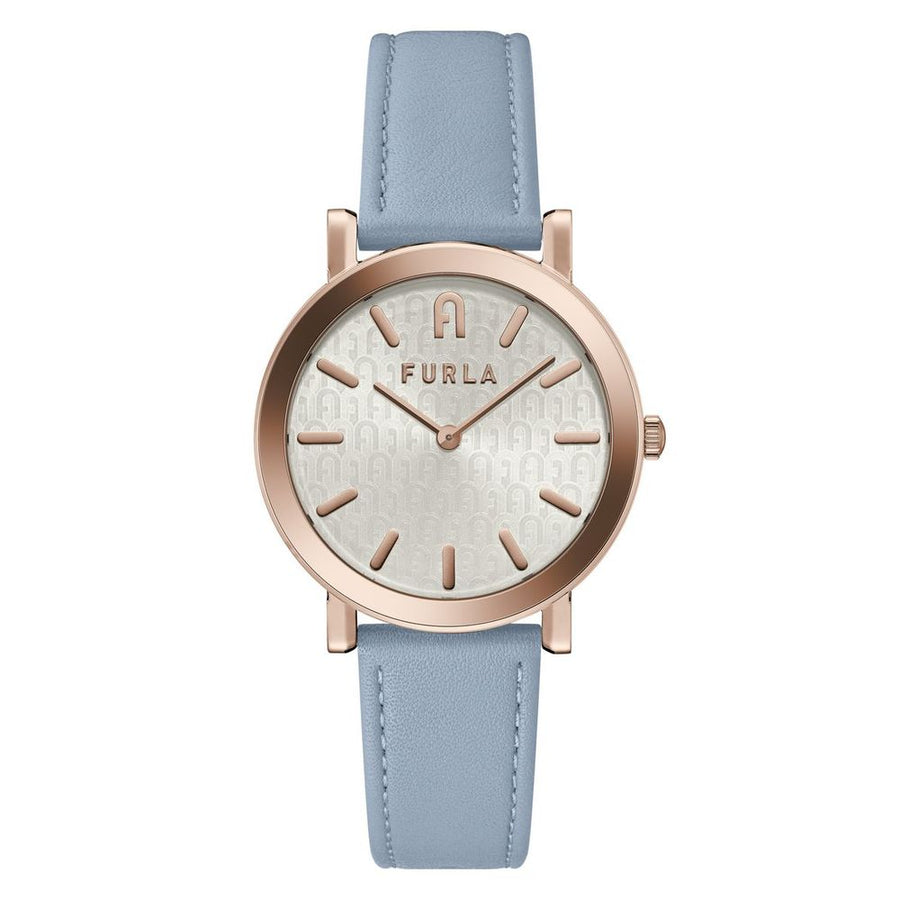 Blue Leather Dress Watch