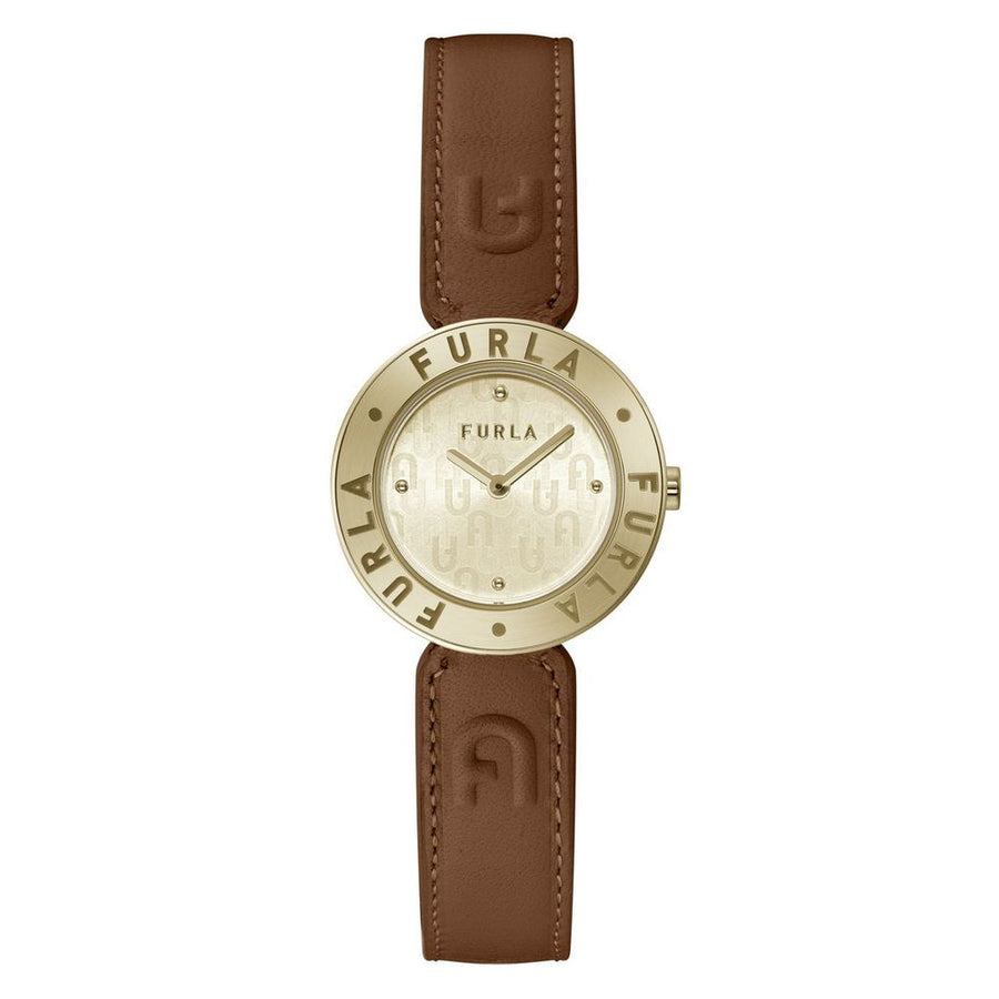 Brown Leather Dress Watch