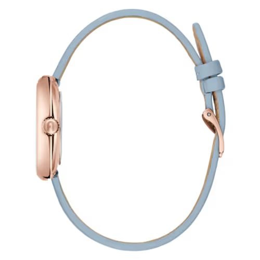 Blue Leather Dress Watch