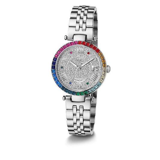 Gray Stainless Steel Dress Watch