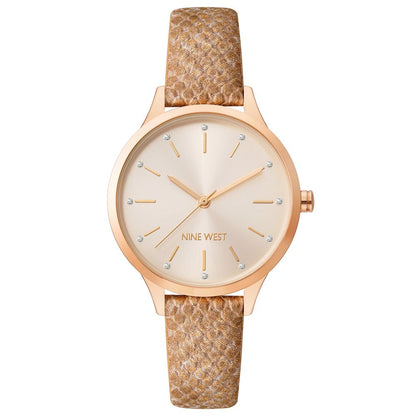 Multicolor Leather Dress Watch