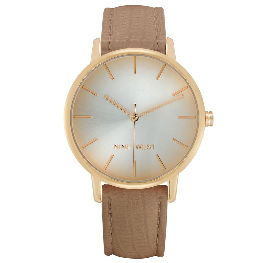 Brown Leather Dress Watch