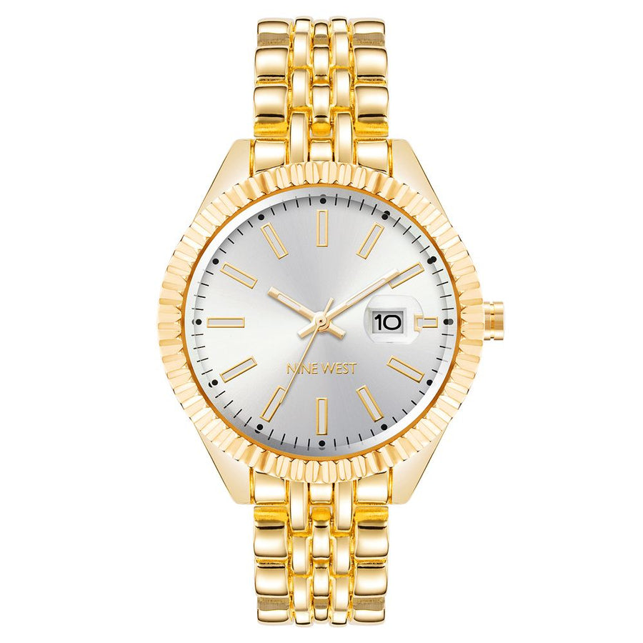 Gold Metal Dress Watch