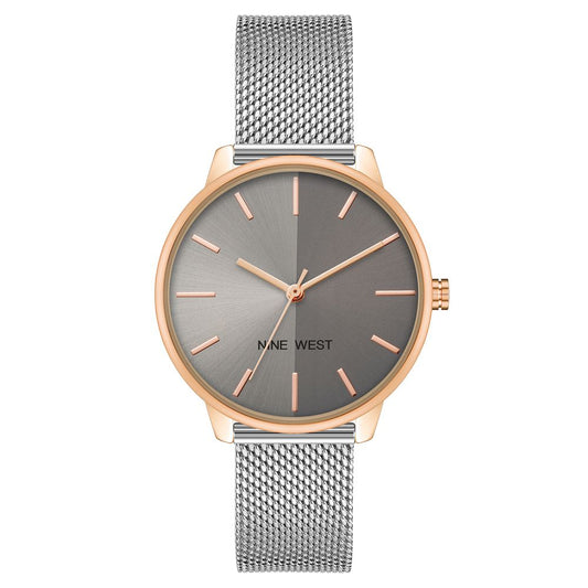 Gray Stainless Steel Bracelet Watch