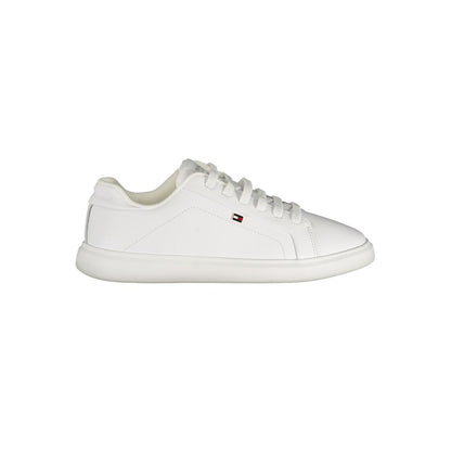 White Polyester Sneaker