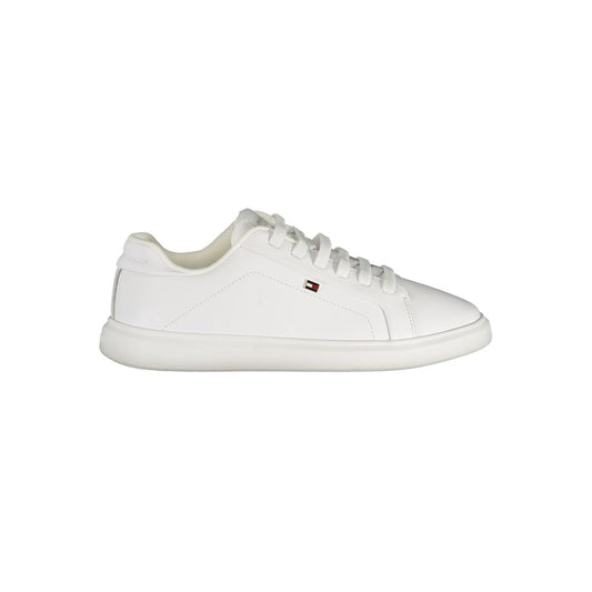 White Polyester Sneaker